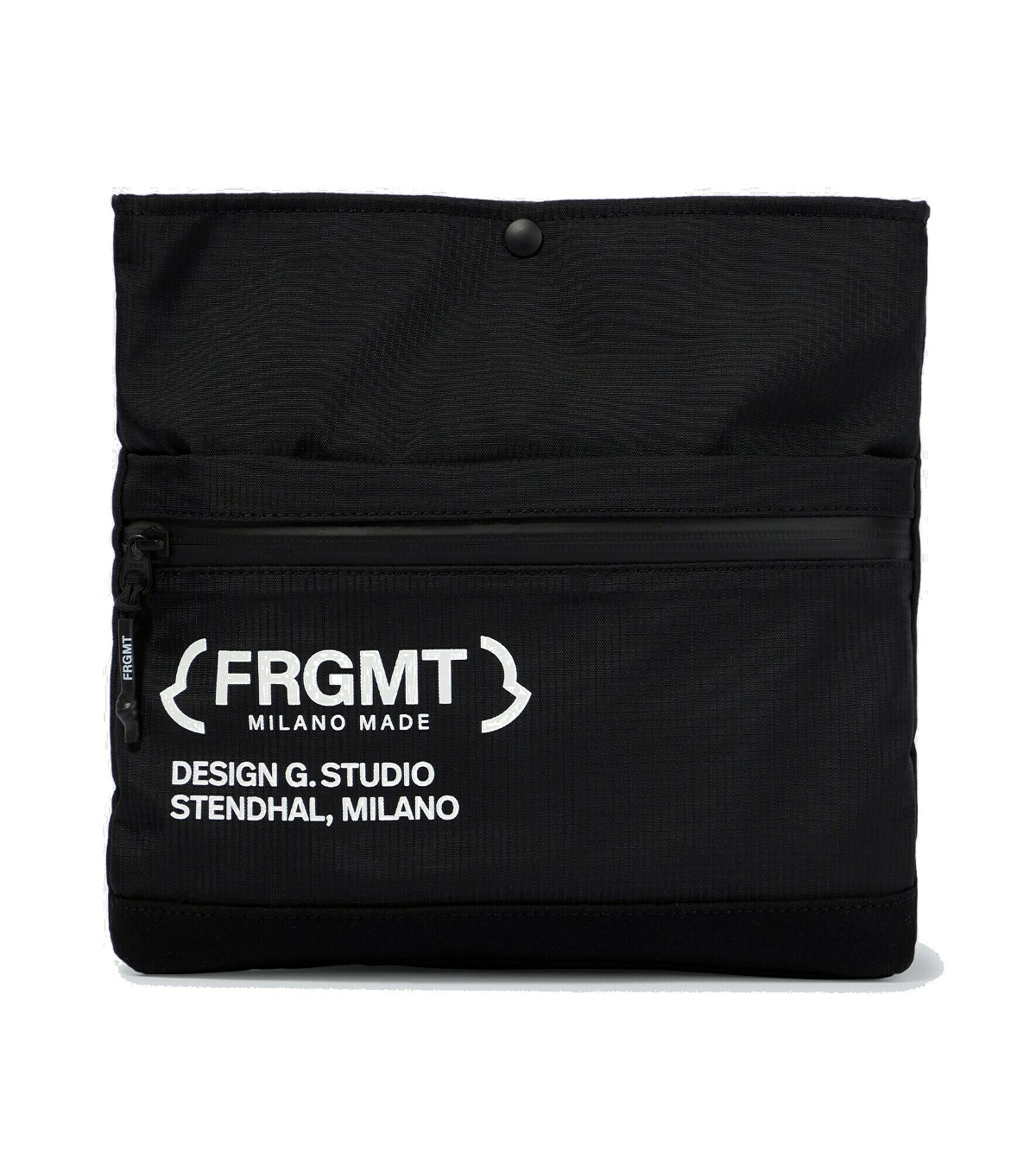Photo: Moncler Genius - 7 Moncler FRGMT Hiroshi Fujiwara logo shoulder bag