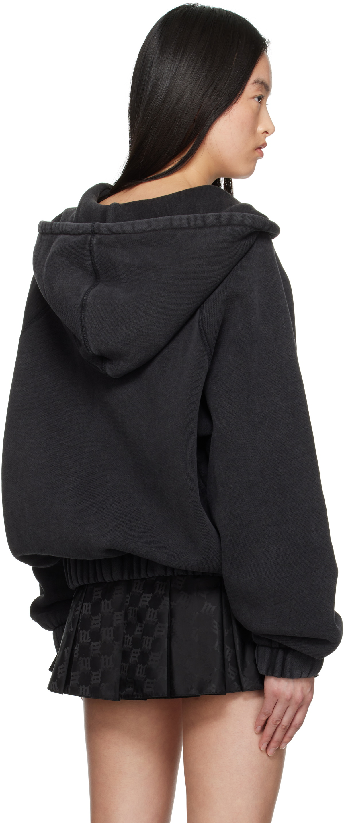 MISBHV Black Logo Community Zipped Hoodie