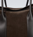 Tom Ford - East West leather and suede tote bag