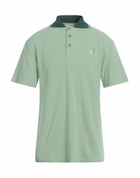 Maison Kitsuné Mens Polo shirt in Sage green