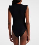 Alaïa Ribbed-knit bodysuit