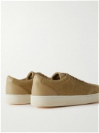 Officine Creative - Kombo Leather-Trimmed Suede Sneakers - Brown