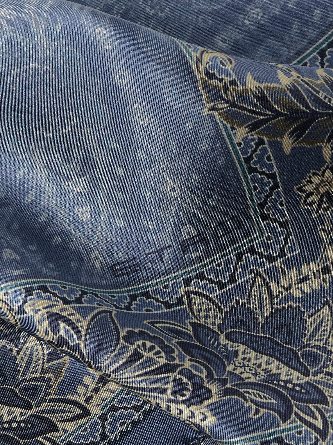 Etro - Printed Silk-Twill Pocket Square