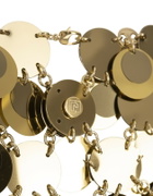 Paco Rabanne Mini Skirt With Golden Mirror Effect Discs