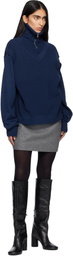 MARIE ADAM-LEENAERDT Navy 4-In One Sweater