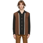 WACKO MARIA Black and Brown Three-Tone 50s Shirt