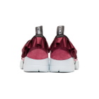 Emilio Pucci Pink and Navy Metallic Ruffle Sneakers