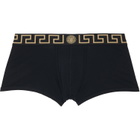 Versace Three-Pack Black Cotton-Jersey Boxer Briefs