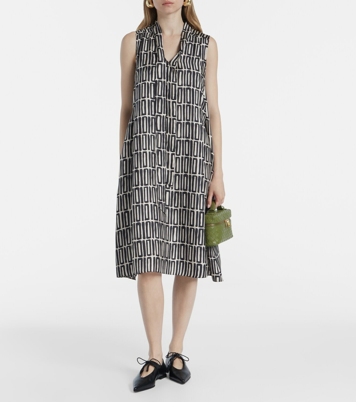 'S Max Mara Jackie silk twill midi dress