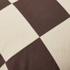 ferm LIVING Fold Patchwork Cushion in Coffee/Undyed 