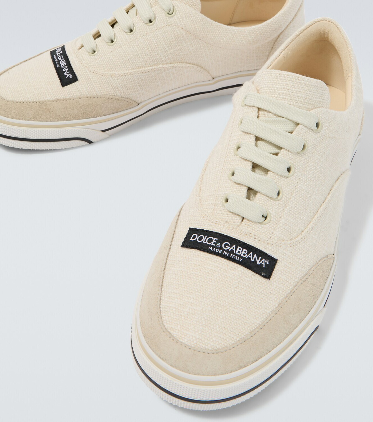 Dolce&Gabbana Suede-trimmed sneakers