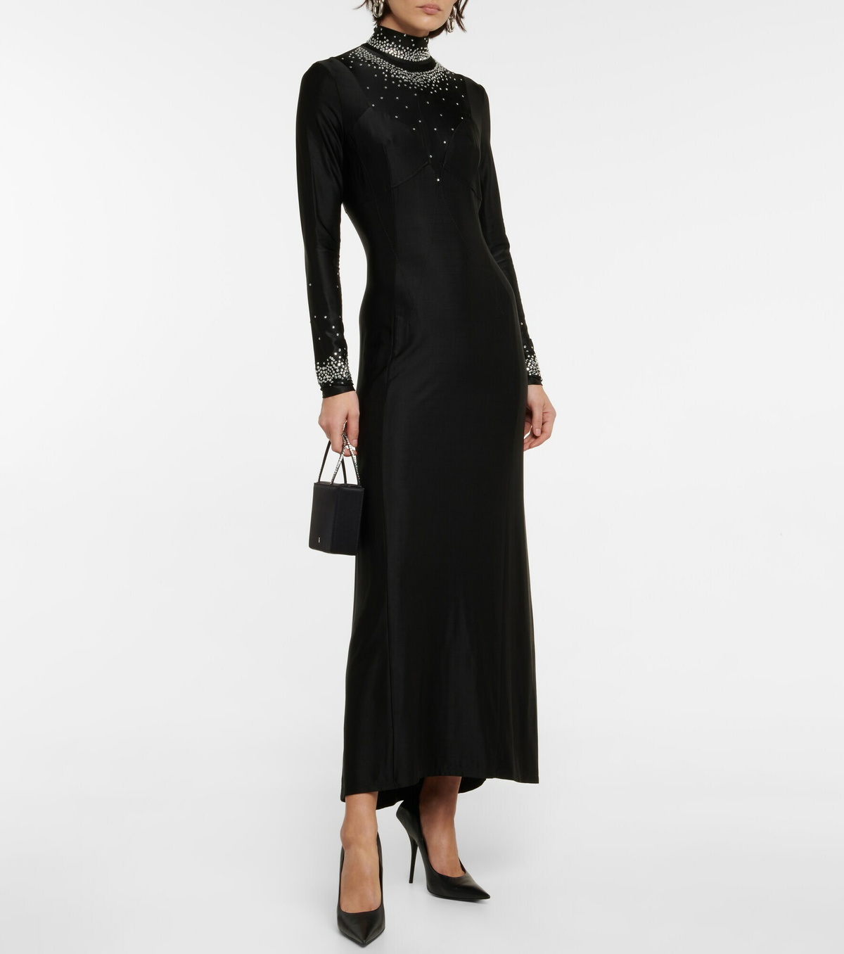 Black Goddess Dress: Paco Rabanne Size 36/38 - wyboq6f