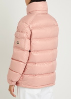 Moncler Maire Padded Hooded Laqué Nylon Jacket Light Pink