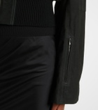 Rick Owens Scarf Flight leather jacket