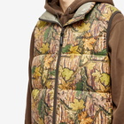 Gramicci Men's Down Puffer Vest in Leaf Camo