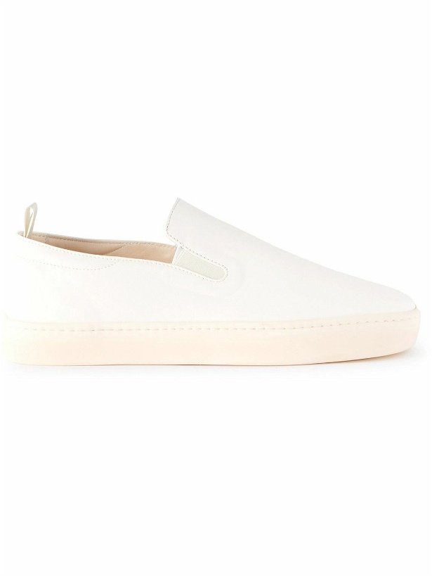 Photo: Officine Creative - Bug Leather Slip-On Sneakers - Neutrals