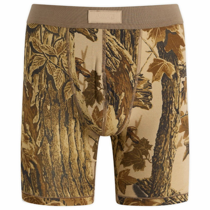 Photo: SKIMS Men's Cotton Boxer Brief 5" in Realtree