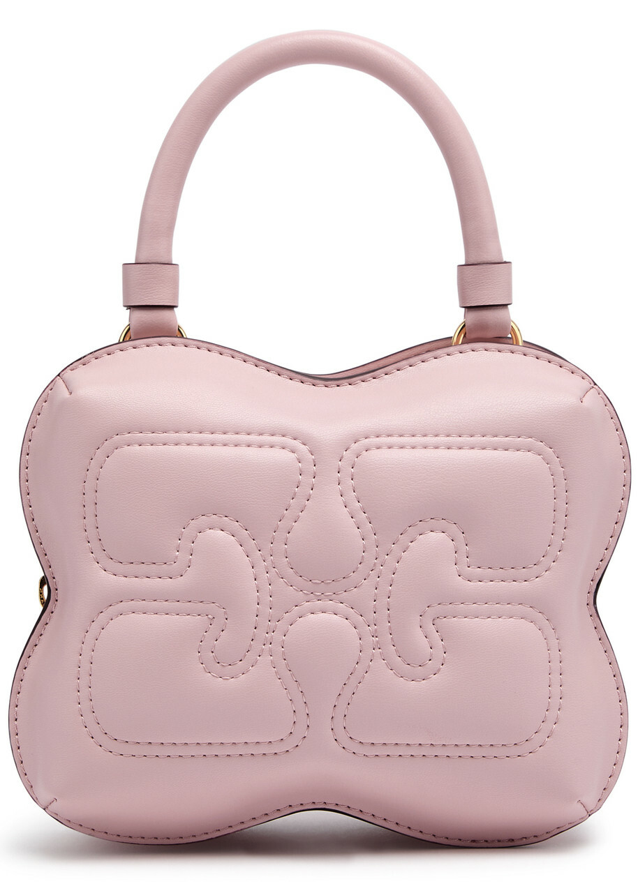 Ganni Butterfly Small Leather Cross-body bag - Light Pink - One