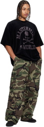 MASTERMIND WORLD Black Velour T-shirt