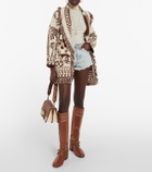 Alanui - Explosion Of Nature wool-blend cardigan