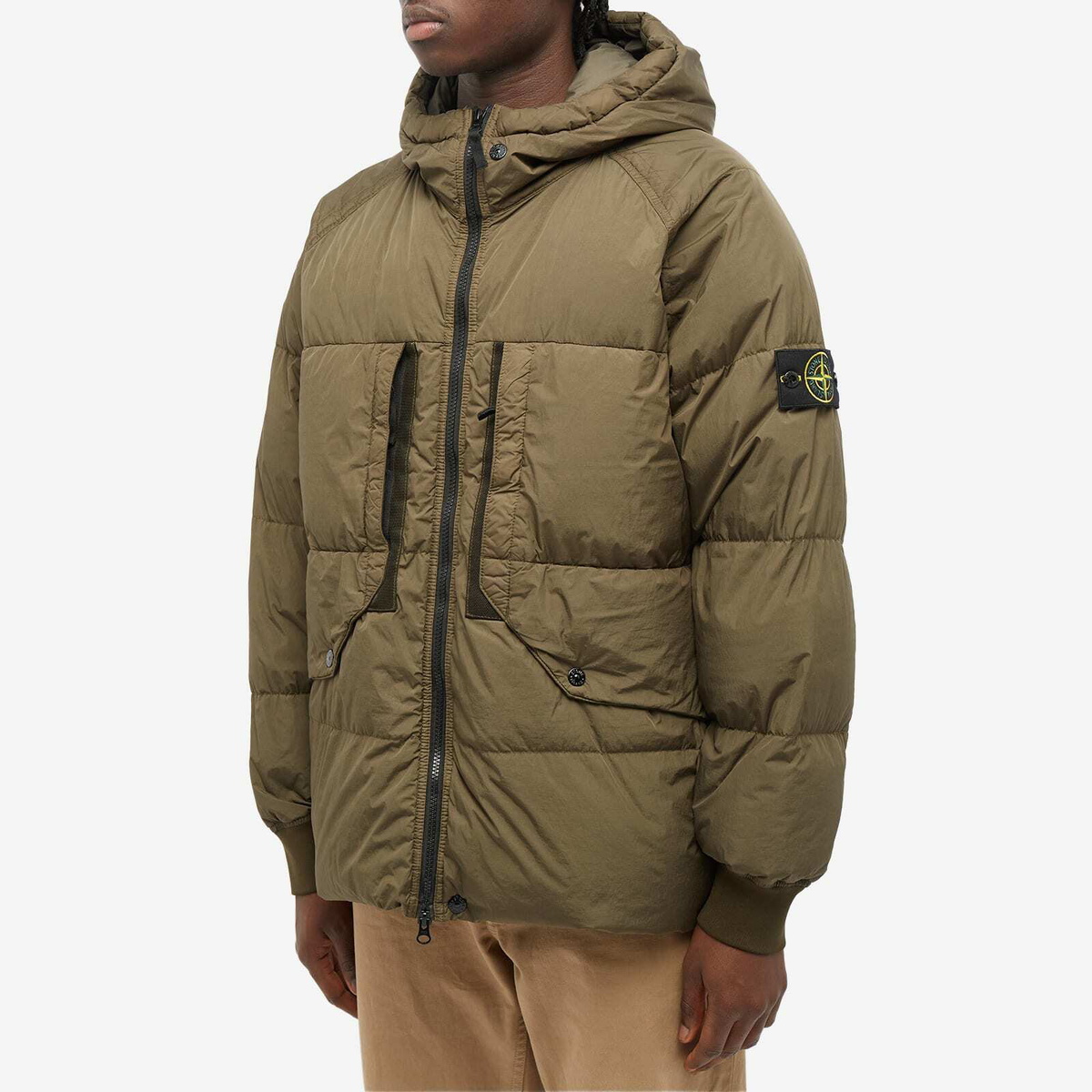 Stone island crinkle reps olive sale