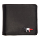 Maison Kitsune Black Tricolor Logo Wallet