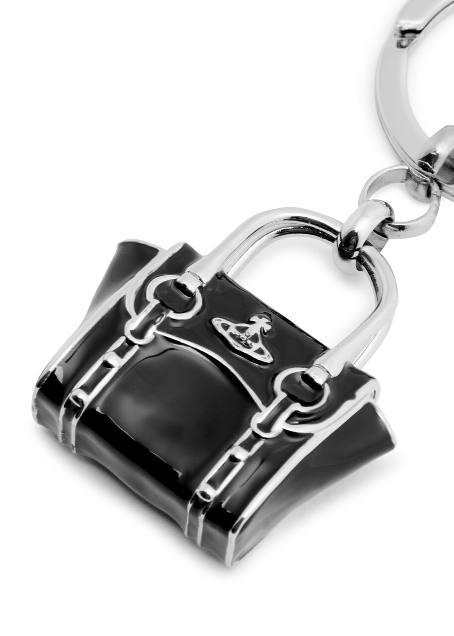 Vivienne Westwood Betty Silver-plated Keyring - Black - One Size