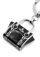 Vivienne Westwood Betty Silver-plated Keyring - Black - One Size