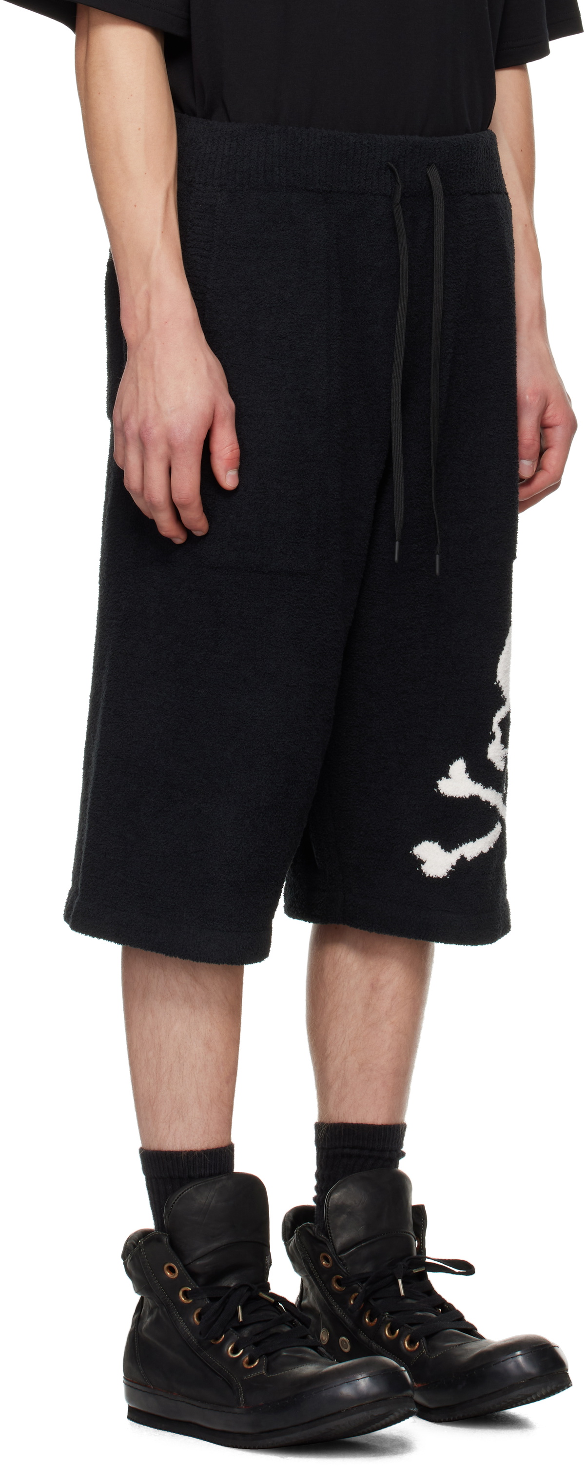MASTERMIND WORLD Black Lounge Long Shorts