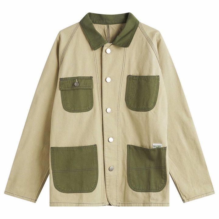 Photo: Service Works Men's Drill Coverall 2.0 Jacket in Khaki/Olive