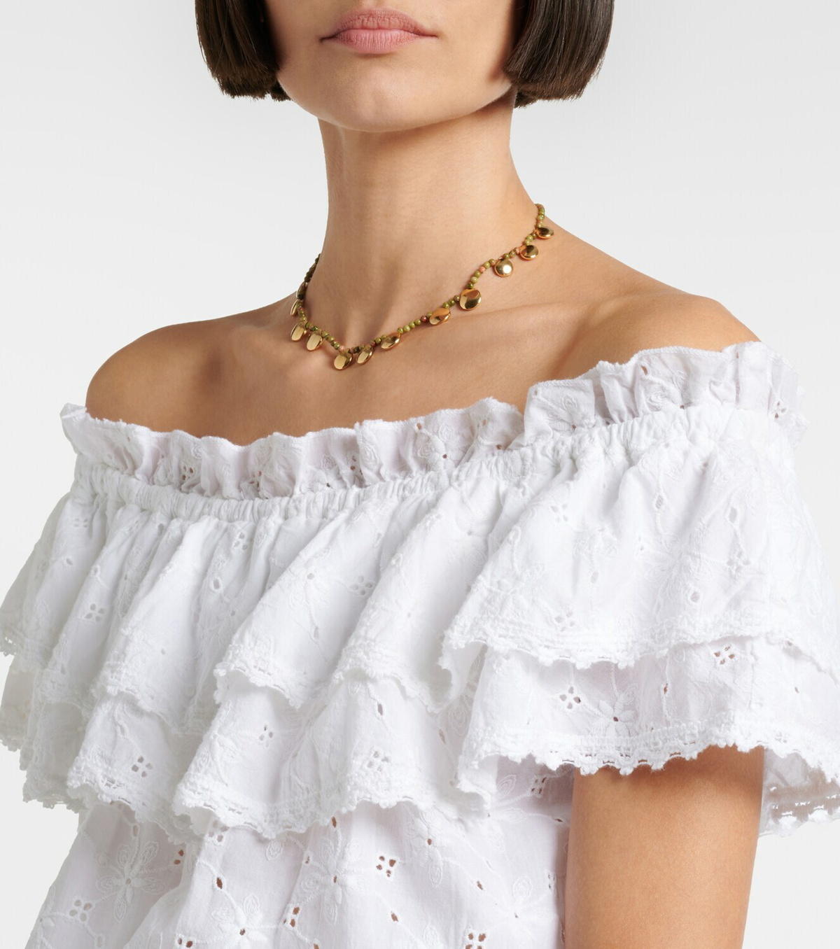 Melissa Odabash Ruth broderie anglaise cotton crop top