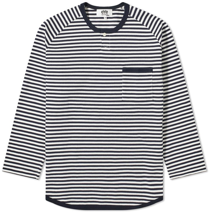 Photo: Junya Watanabe MAN Long Sleeve Horizontal Stripe Henley Tee