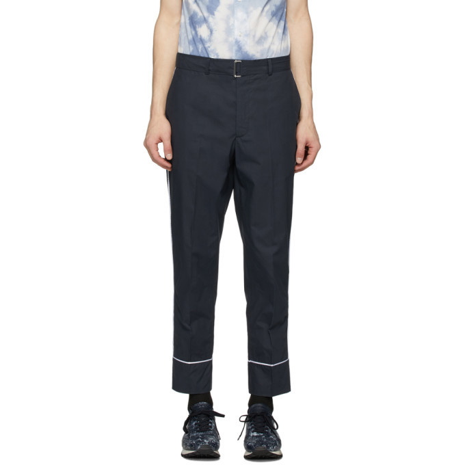 Photo: Officine Generale Navy Pyjama Lucio Trousers