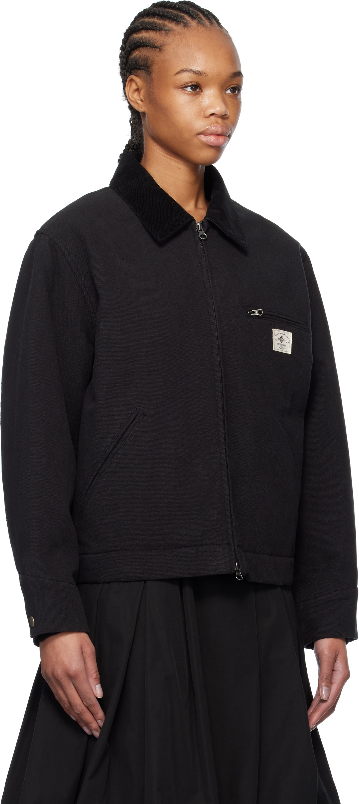 ジャケット・アウター DUNST VINTAGE PADDED WORK JACKET BLACK Dunst Black Vintage Work Jacket Dunst