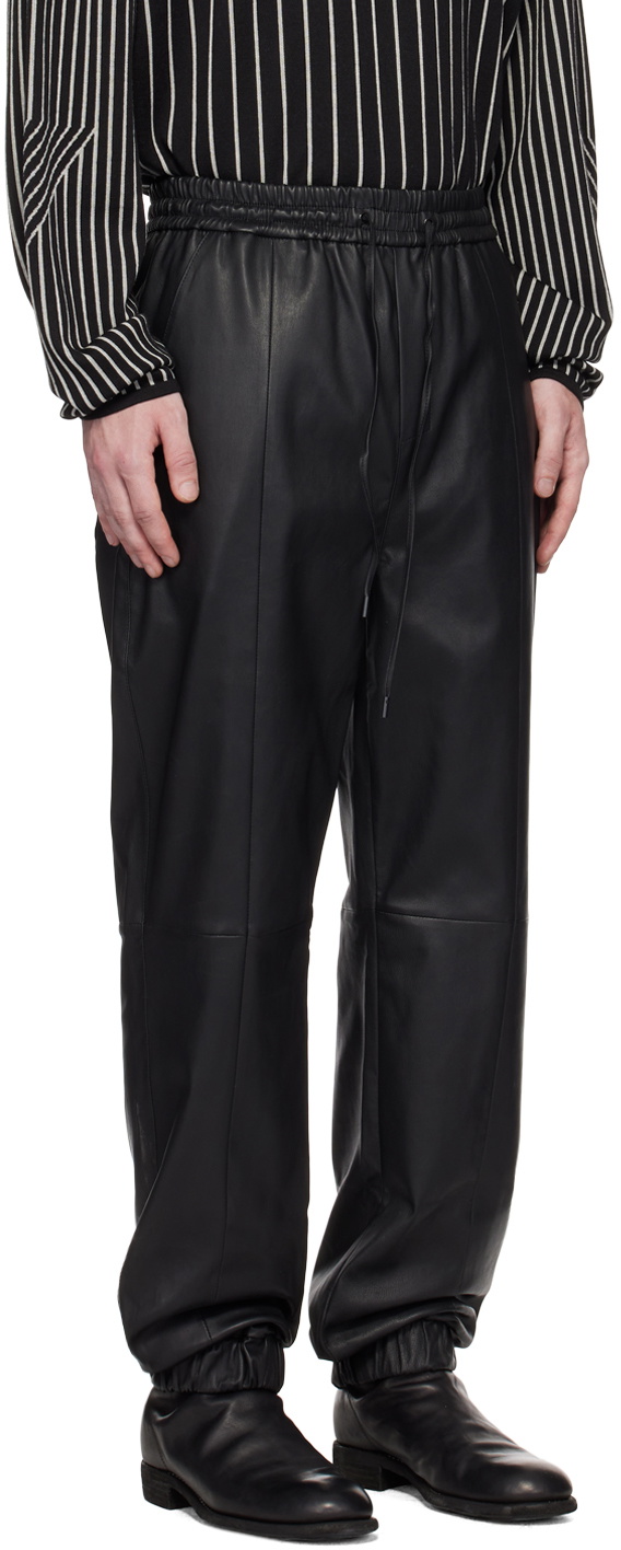 Black Duchamp Leather Pants by FREI-MUT on Sale