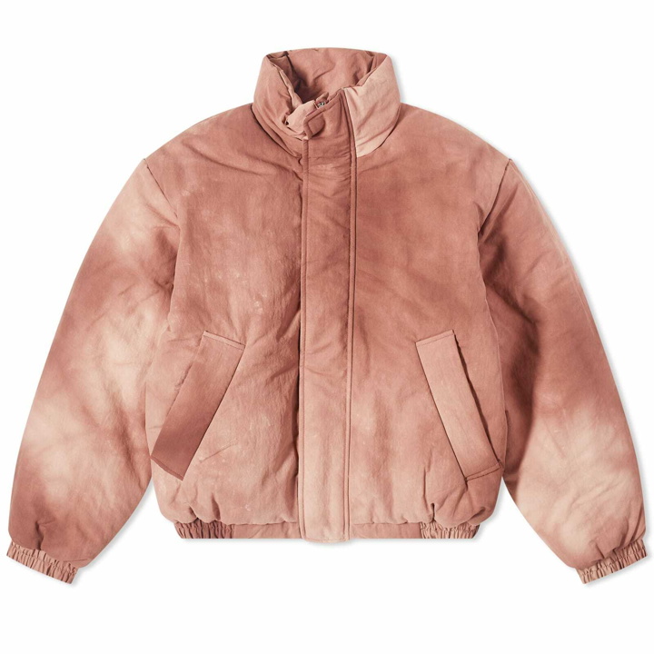 Photo: Acne Studios Men's Osam Wave Dyed Nylon Jacket in Rust Red