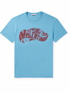 Valentino Garavani - Logo-Print Cotton-Jersey T-Shirt - Blue