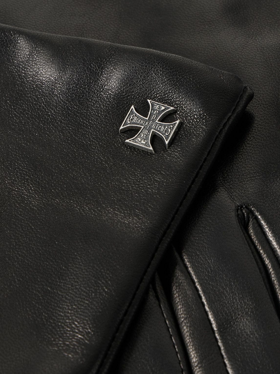 期間限定特別価格 - Déprimés Riches Enfants Logo-Embellished Gloves Leather 小物