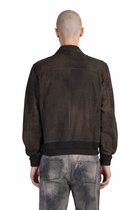 Salvatore Santoro Bomber Jacket In Brown Leather