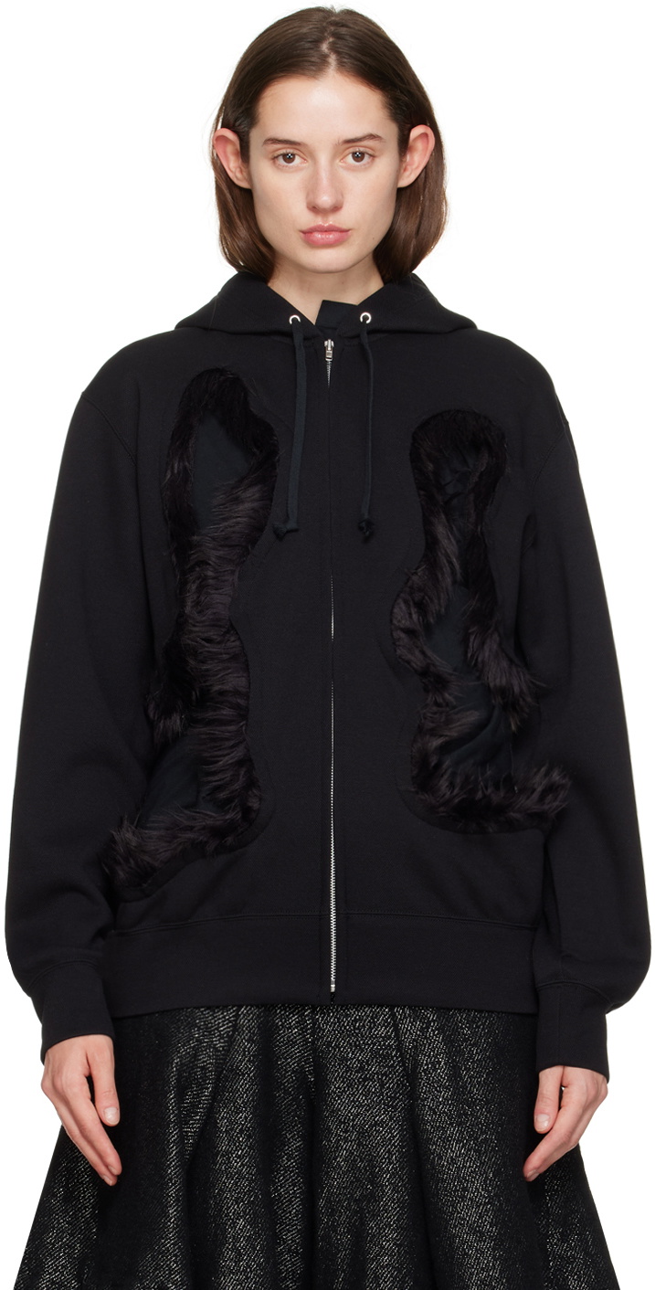 Comme des Garçons Homme Plus Black Cutout Hoodie Comme des Garcons ...