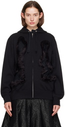 Comme des Garçons Homme Plus Black Cutout Hoodie