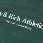 Sporty & Rich Athletic Club Sweat Pant in Forest/White
