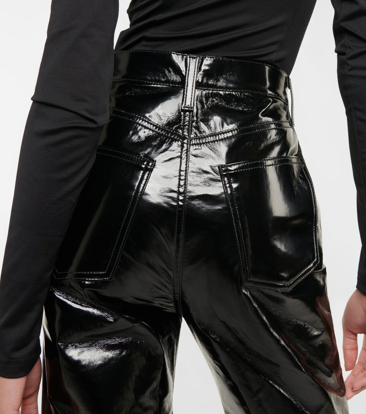 Agolde - 90s Pinch Waist leather-blend pants AGOLDE