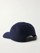 Brioni - Logo-Embroidered Cashmere-Blend Baseball Cap - Blue