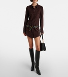 Stouls Geraldine suede shirt dress