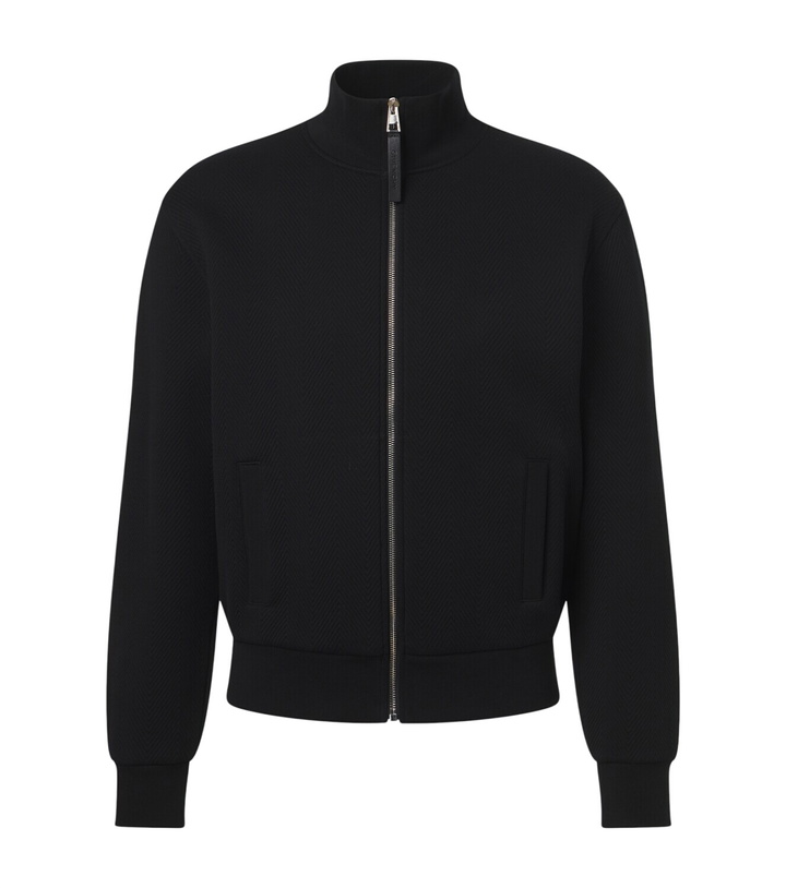 Photo: Givenchy Herringbone cotton-blend zip-up sweater