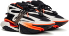 Balmain Black & Orange Unicorn Sneakers
