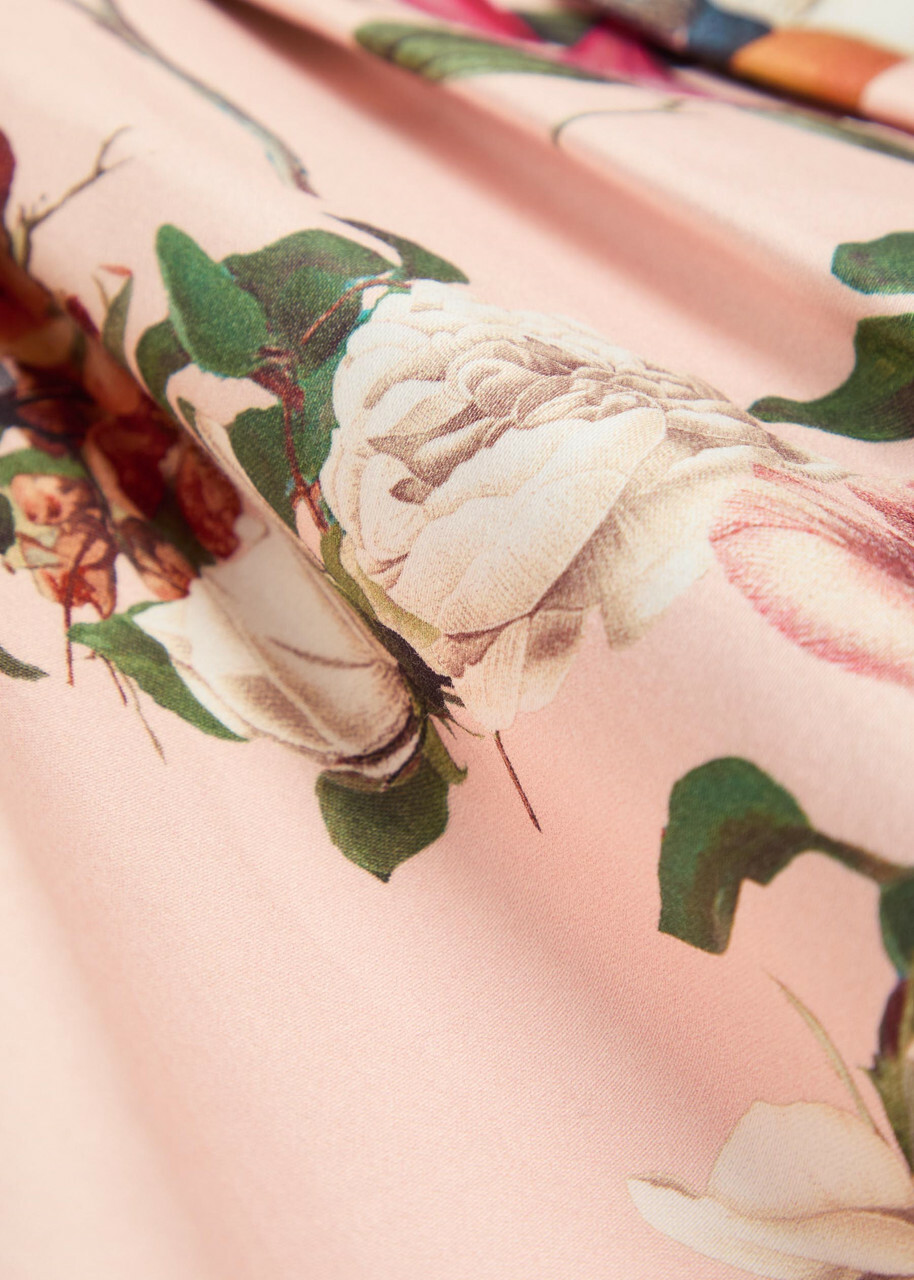 Alice + Olivia Hana Floral-print Stretch Cotton-sateen Midi Dress Pink
