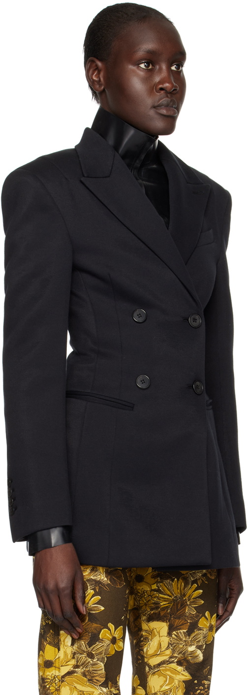 Kwaidan Editions Black Double-Breasted Blazer