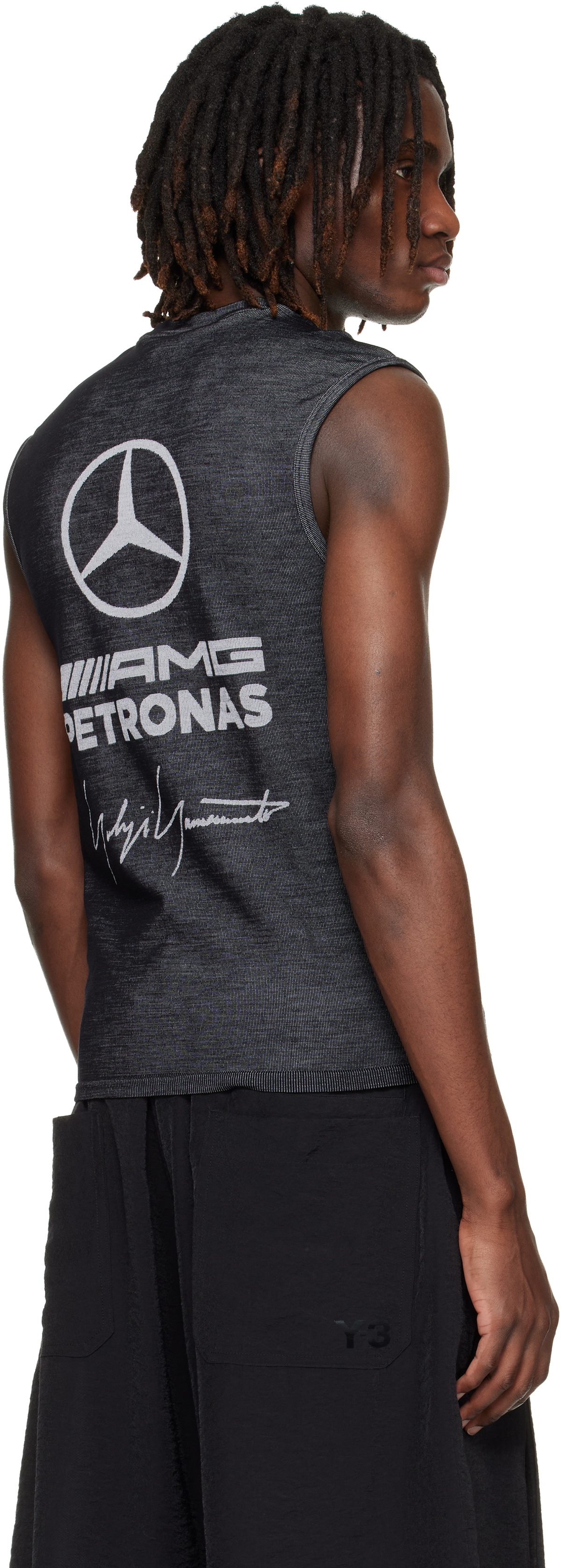 Y-3 Black & Gray Mercedes-AMG F1 Edition Engineered Tank Top